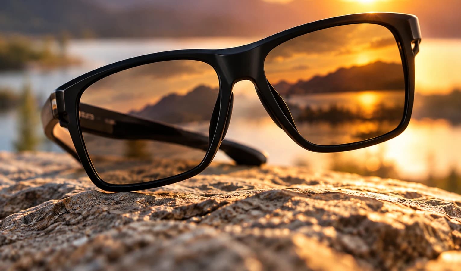 Sports glasses shown in warm outdoor light for a prescription refresh.